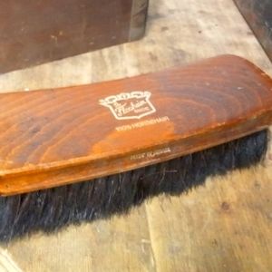 100% horse hair antique shoe brush